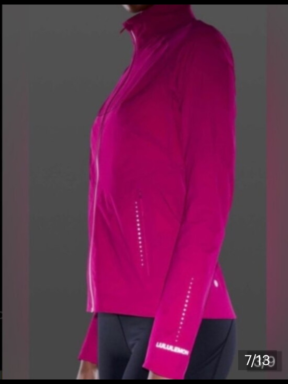 Lululemon Fast and Free Windbreaker Jacket Ripened Raspberry Pink Size 6 - Picture 13 of 14
